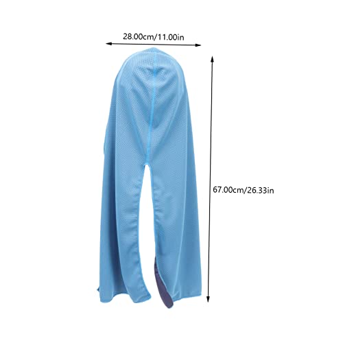CLISPEED 2 Peças De Toalha De Resfriamento Para A Cabeça Xale De Náilon Azul