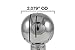 Brewers Hardware Rotating Stainless Steel CIP Spray Ball with Tri Clover Compatible Connection (1.5