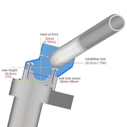 Rehausseur de guidon SFV650 Gladius ajustement de position de conduite