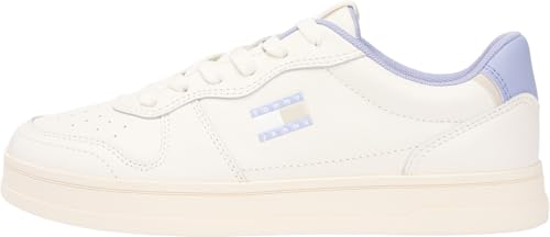 Baskets basses Tommy Jeans Femme The Greenwich Leather en cuir premium