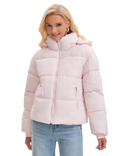 PUFFIT Women's Cropped Puffer Jackets,Warm Winter...