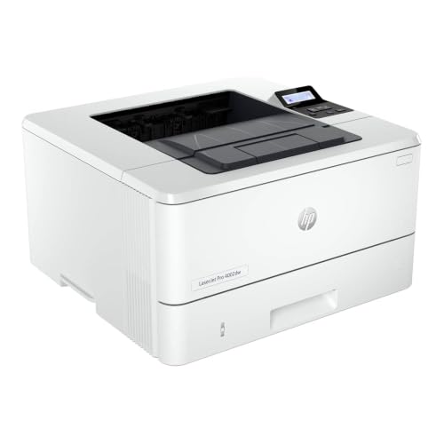 HP Impresora LaserJet Pro 4002dw 2Z606F (Impresión a Doble Cara Automática, Wi-Fi Direct de Banda Dual, Bluetooth, 1 Host USB 2.0, HP Smart App, Apple AirPrint, Mopria), Blanca y Negra