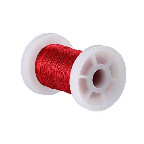 Image of BNTECHGO 28 AWG Magnet Wire 2 oz Red Enameled Copper Wire 0.0122 inch(0.31mm) | 28 Gauge Enameled Copper Coil Wire Widely Used For Transformers, Inductors, Speakers, Electromagnets, Educational Experiments