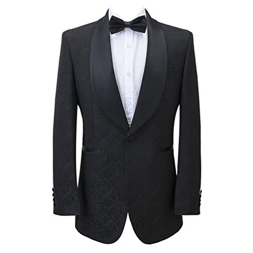 Premium Paisley Floral Flower Premium Slim Fit Tuxedo Prom Party Wedding Groom Suits Blazers Jacket Coat