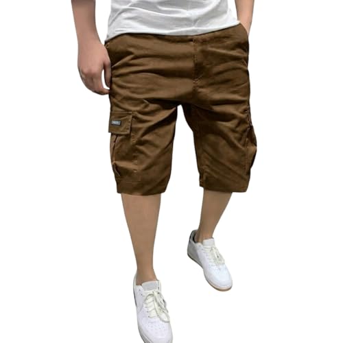 Image of Lymio Men Shorts | Men's Cargo Shorts | Regular Fit Casual Wear Short Pant for Men | Multi-Pocket Lightweight Cotton | Summer & Adventure Ready (SSM-S-05-08)