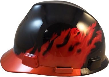 MSA Cap Style Hard Hats with Staz On Suspension - Fire Design