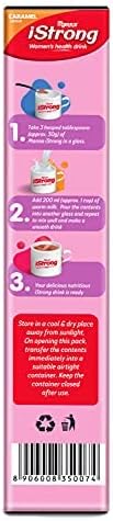 Miniatura 3 de Manna i Strong - Mezcla de bebida saludable para mujer fortificada con hierro (caramelo), suplemento de hierro, fórmula de bloqueo de hierro con VIT