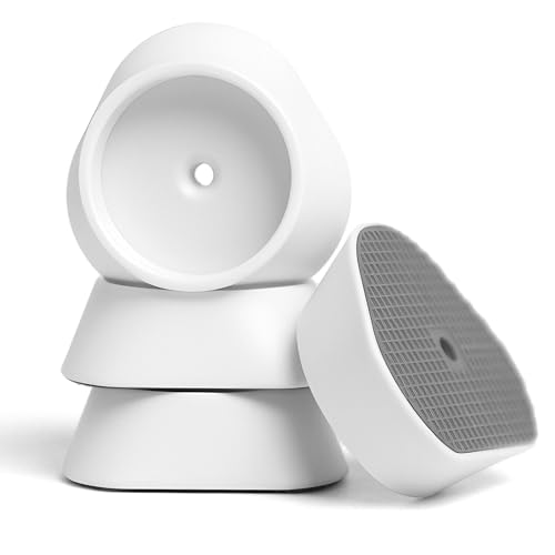 Mumeasy 4 Pack Baby Gate Wall Protector Cups – Pressure Mounted Safety Gate Extension Kit, Protects Walls & Doorways from Child, Pet Gate & Dog Gate, Protector Works on Stairs & Door, White