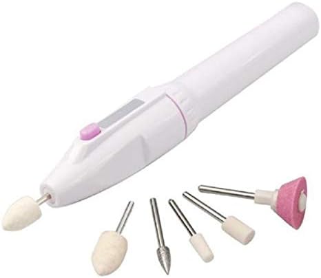 Naladoo New 5 in 1 Nail Trimming Kit Electric Manicure Pedicure Kit Pink