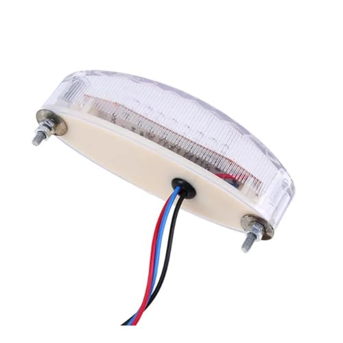Feu arrière stop LED fumé modifié pour moto de style custom et roadster