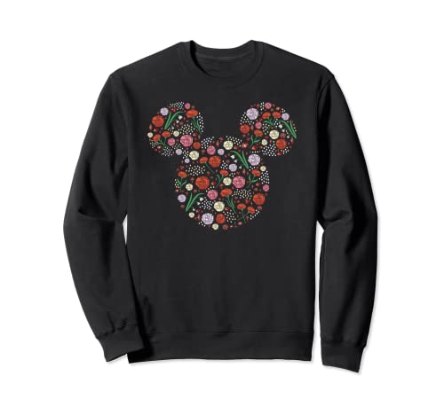 Sweatshirt Disney Mickey haut de gamme avec broderie florale de janvier