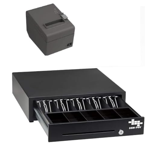 POS Hardware Bundle for Square - Cash Drawer and Thermal Receipt Printer,[Compatible with Square Stand and Square Register]