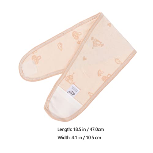 Image of EXCEART Baby Belly Bands 2-Pack Soft Cotton Infant Navel Wraps Breathable Umbilical Cord Care Bands for Newborn Comfort and Protection 18.5X4.13 Inches