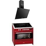 ✅ INDUCTION RANGE COOCKER GURARI in Rot mit FLEX INDUKTION, Easy Clean Email und XXL Backofen – 121 L