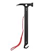 1 x outdoor hammer with strap – lightweight outdoor camping tent aluminium alloy hammer mallet peg remover.