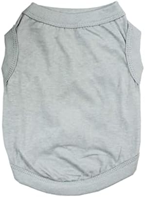 Alroman Dogs Shirts Vest Light Grey Clothing for Dogs Cats XLarge Dog Vacation Shirt Male Dog Clothing Puppy Summer Clothes Boy Cotton Summer Shirt Small Dog Cat Pet Clothes Vest T-Shirt Apparel