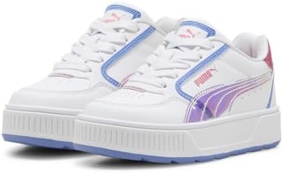 PUMA Karmen Rebelle Sneaker, White-Fast Pink-Blue Skies, 13 US Unisex Little Kid | Image 5