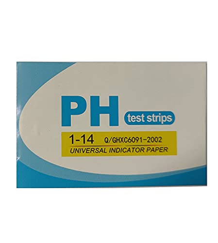 160x ph Teststreifen Testpapier Lackmuspapier ph-Wertebereich 1-14 mit Farbvergleichsskala (2x 80er Pack))