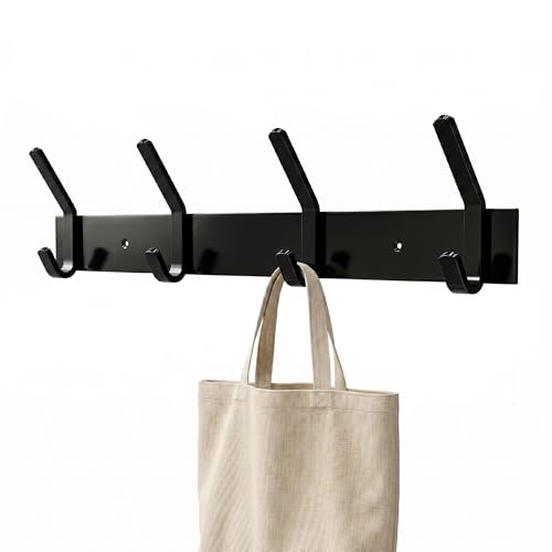Amig   Perchero de pared múltiple   405 x 105 x 45 mm   Colgador color Negro   Fabricado en Acero. Mod. CM38