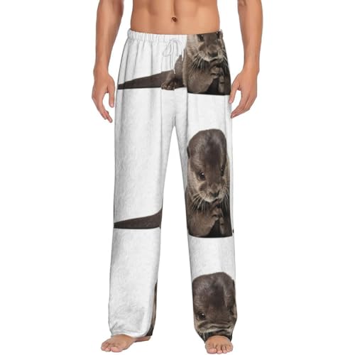 Pantalon de pyjama homme flanelle anti-froid vêtement de nuit