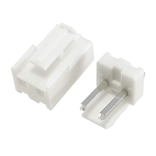 uxcell 50 pares conector VH3.96-2P macho de 3.96 mm miniatura 3