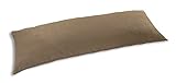 Camel Microsuede Body Pillow Cover With Double Sided Zippers (20