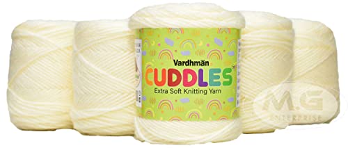 Image of Vard Hman 100% Acrylic Wool Cream 3 PC Baby Wool Ball Hand Knitting Wool /Art Craft Soft Fingering Crochet Hook Yarn-G Art-ADDD