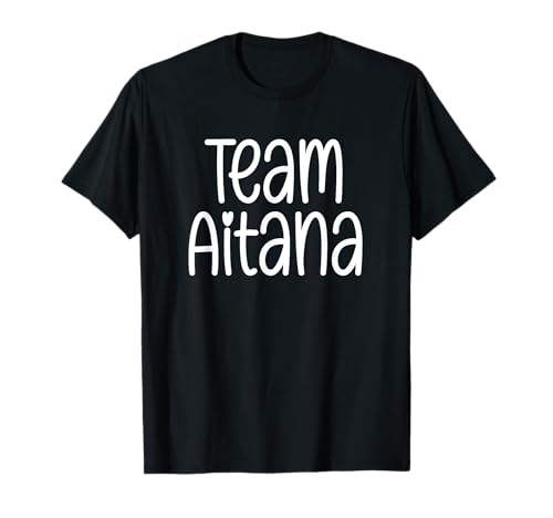 Equipo Aitana Niñas Nombre Deportes Hija Nieta Mamá Camiseta