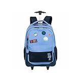Mochila Carrinho Externo Paul Frank Casual Patches - Azul