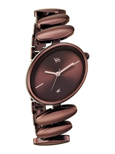 Image of Fastrack Vyb Successor with Quartz Analog Brown Dial Chocolate Brown Alloy Strap Watch for Girls - FV60120QM01W