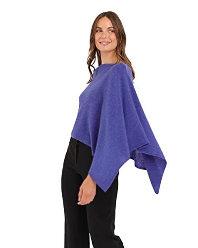 Image of CLAUDIA NICHOLE Womens 100% Cashmere Dress Topper - Cashmere Poncho Wrap