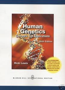 Human Genetics 0071220046 Book Cover
