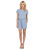 BCBGMAXAZRIA Women's Angella Layered-Back Romper