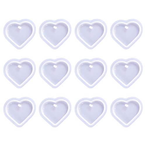 Rainway 12 stampi in silicone a forma di cuore, stampi