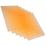 Holibanna 6 Stück Blatt PVC-Folie Leichter Gelfilter Farbige Überlagerungsfilter Transparenter Farbfilm Gelbe Auflage Lichtfilter Fotografie Gele Lichtdiffusorfolie Farbgel Flash-gele Orange