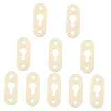 Seguro y estable: el diseño garantiza una conexión segura y estable entre los componentes de los muebles, mejorando la integridad general de sus muebles, soportes para colgar puertas, perchas de plástico para gabinetes