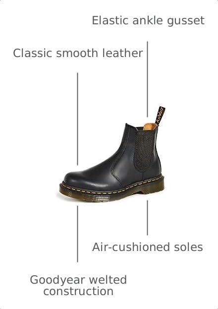 Image of Dr. Martens Women's 2976 Women's Smooth Leather Chelsea Boot