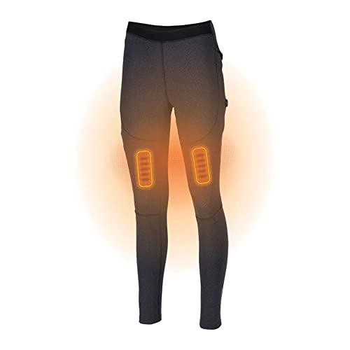 Polaris Womens Heated Base Layer Snowmobile Bottoms Moisture Wicking Black - Medium