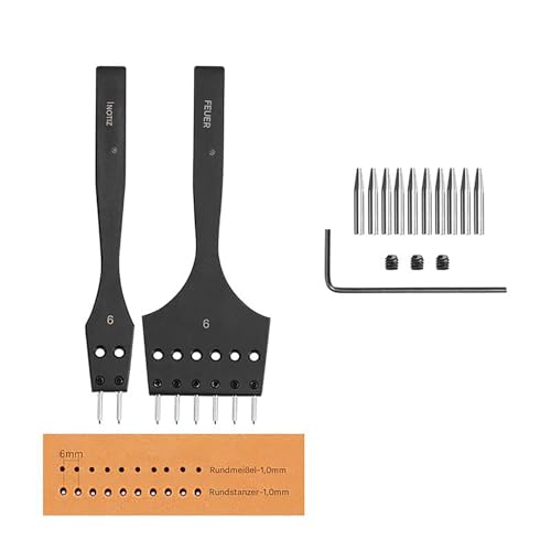 Outil de poinçonnage pour cuir WUTA amovible pour stopper les trous mal alignés