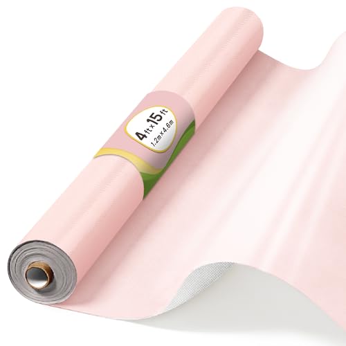 Sadoup 4ft x 15ft Dreamy Pink Bulletin Board Fabric Roll Non-Woven Bulletin Board Paper Self-Healing & Tear-Resistant Reusable Bulletin Board Background for Classroom Decor Office & Home DIY Crafts