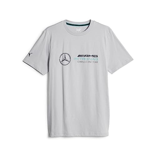 PUMA Men's Standard Essentials Logo Tee, Mercedes Team Silver, XX-Large