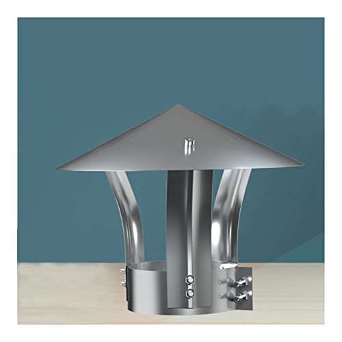 JUCCJUXIN Practical Tool Chimney Cowl Cap,Galvanized Rain Cap Stainless Steel Chimney Cowl Cap, Pipe Rain Cover Protector Cap Galvanized Tinplate Ending Roof Cowl Rain Hat Hood,d10cm/3.94in