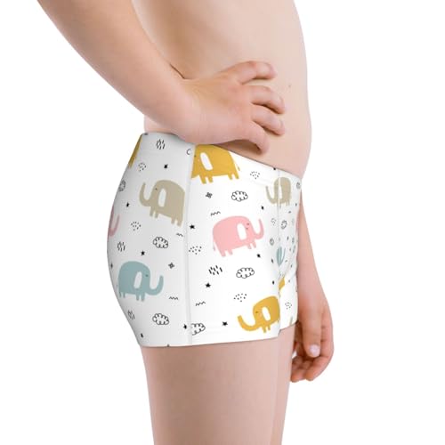 Boys' Cotton Boxer Brief Soft Underwear-Little Elephant2