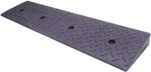 Rubber Curb Ramp Heavy Duty Loading Rubber Curb Ramps 3 Tons Driveway Ramp Car Slope Ramp for Loading Dock Bike Vehicle Warehouse (Size : 100 * 25 * 4CM) (One Color