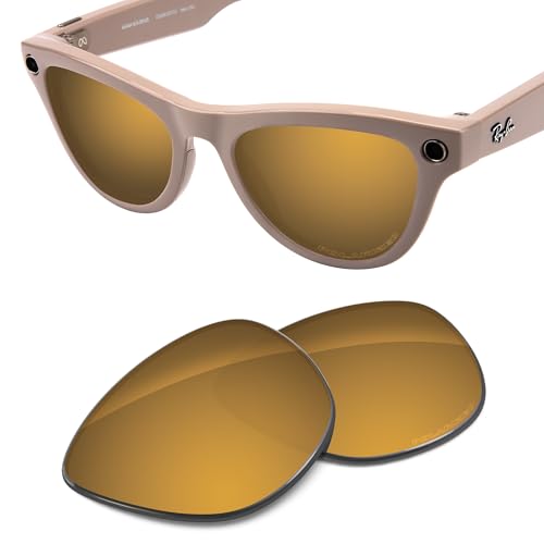 Image of Replacement Lenses Compatible with RayBan Meta Skyler RW4010 52mm AI Glasses, UV Protection, Transition
