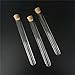 WELANGBN 10Pcs Clear Plastic Test Tubes with Cork Stoppers, 15x150mm 13ml, Good Seal for Jewelry Seed Beads Powder Spice Liquid Storage, Lab Use or Decoration