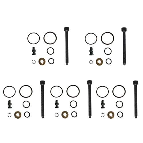 Hajus 1031075073 5x Dichtungssatz Schraube Einspritzdüse 038198051C 038103385A kompatibel mit VW T5 Touareg 2.5 TDI