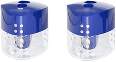 Amazon Co Jp 鉛筆削り ミニかわいい鉛筆削り三角形の厚さダブルホール鉛筆削りセルフロックゴミ箱適切な学校の家 事務用品 文房具 オフィス用品