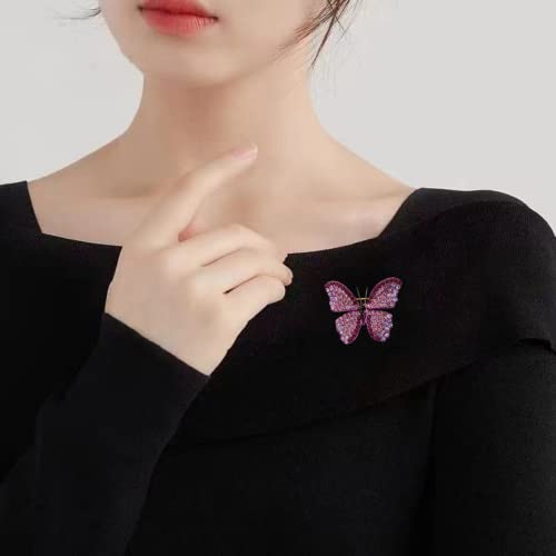 Image of Animal brooch Women's Fashion Unique Crystal Rhinestone Vintage Enamel Lapel Safety Pin, Clothing Jewelry Clothing Backpack Jacket Hat Decoration DIY