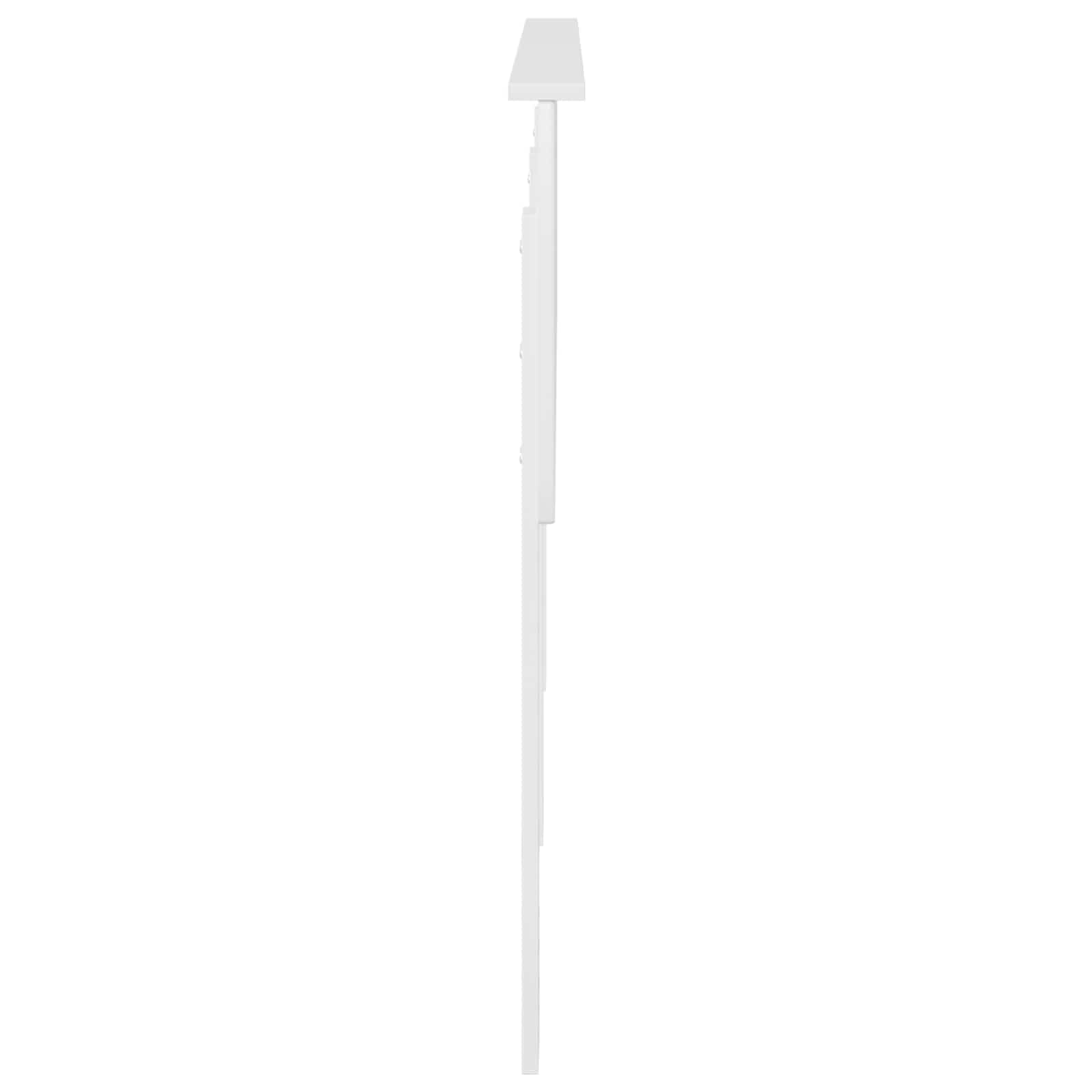 Cabecero de cama de madera blanco brillante de 203 x 90 cm, moderno cabecero de cama para dormitorio, fácil de limpiar, duradero, fácil montaje, elegante acabado en la pared para camas y